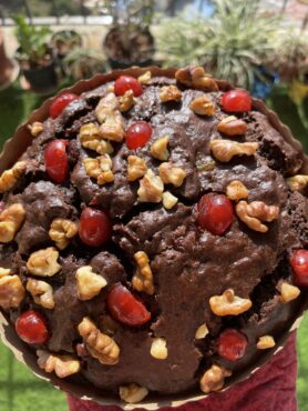 Cherry chocolate cake